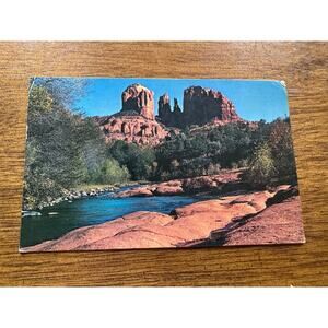 Vintage 1963 Baldwin’s Crossing Oak Creek Canyon AZ Petley Postcard Posted